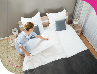 pościel hotelowa na zakład